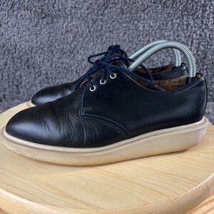 Dr Martens Derby Shoe Mens 6 UK 7 Black Leather Casual Lace Up Made in England